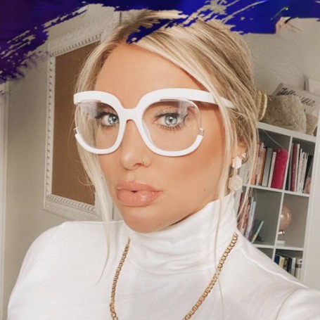 Vintage Round Cat Eye Anti-blue Light Eyeglasses For Women New Fashion Brand Print Computer Glasses Frame Female Elegant Shades