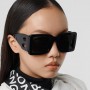 Vintage Oversized Square Style Sunglasses Woman Brand Retro Big Frame Sun Glasses Female Modern Fashion Designer Oculos De Sol