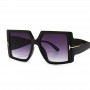 Vintage Square Sunglasses Woman Fashion Brand Oversized Shades Gradient Sun Glasses For Female Big Frame Mirror Designer