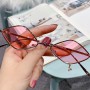 Elbru New Fashion Small Diamond Sunglasses Retro Punk Sun Glasses For Men Women Punk Sunshades Metal Pendant Colorful Eyewear
