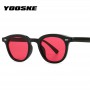 YOOSKE Brand Fashion Vintage Square Sunglasses Women Luxury Designer Small Sun Glasses for Men Leopard Lens Shades Eyewear UV400