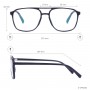 Transparent Square Sunglasses Men and Women Double Bridge Small Full Rim Polarized Sun Glasses For Driving Prescription Lenses