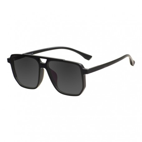 Men and Women Large Oversized Sunglasses Double Bridge TR90 Transparent Lightweight Sun Shades For Driving Prescription Lenses