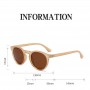 0 -0.5 -0.75 To -6 Tea Lens Oval Polarized Myopia Sunglasses Men Women Plastic Rivet Frame Minus Degree Prescription Sun Glasses