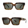 Fashionable blue square sunglasses for women New big frame color changing visor glasses  brand designer Shading mirror male uv40