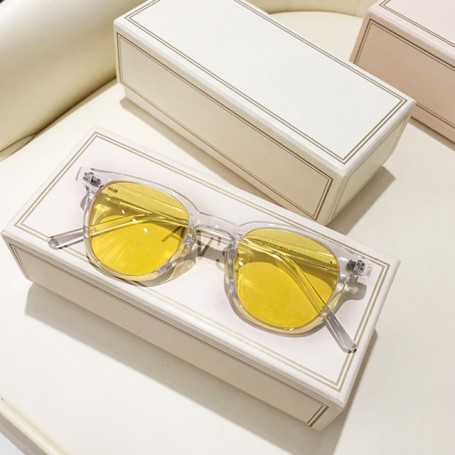 New Fashion Square Sunglasses Women Men Brand Designer Ocean Color Sun Glasses Unisex Green Gradient Eyewear