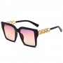 New Fashion Chain Sunglasses Women Trendy Sun Glasses Woman's Decorative Glasses Brand Designer style Eyewear UV400