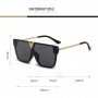 Oversized Sunglasses For Women Men Luxury Design Square Male Female Car Driving UV400 Retro Big Black Metal Sun Glasses