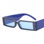 Rectangle Fashion Sunglasses Man Hip Hop Vintage Designer Black Shades Sun Glasses Small Frame