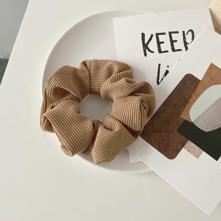 6Colors Morandi Colors ins Scrunchie Ponytail Bun Holder Rubber Band Hair Ring Elastic Hair Tie Rope
