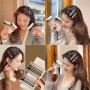 3/4 Pcs/Set New Women Girks Vintage Frosted Geometry Ornamentr Hair Clips Adult Lovely Alloy Hairpins Female Hair Accessories