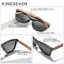 Exclusive Design Vintage Men's Glasses Walnut Wooden Sunglasses UV400 Protection Fashion Square Sun glasses Women