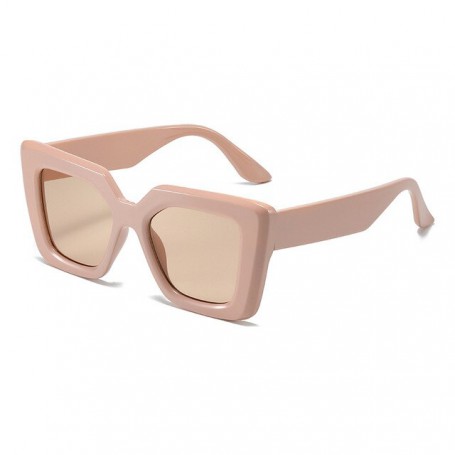 Fashion Rivet Square Women Luxury Sunglasses Retro Men Trending Leopard Pink Black Sun Glasses Shades