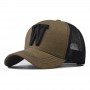 Baseball Cap Adult Net cap Hat Unisex Summer hat Breathable hat W letter shade Spring Autumn Cap Hip Hop Fitted Cap