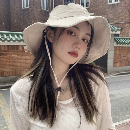 Women's Panama Hat UV Protection Sun Hat Summer Large Wide Brim Bob Bucket Boonie Hat Outdoor Hiking Fishing Nepalese Cap