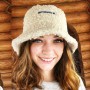 Bucket Hat Lamb Faux Fur Winter Warm Velvet Hats for Women Lady Thicken Panama Outdoor Fisherman Hats Caps Girls