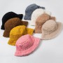 Bucket Hat Unisex Lamb Wool Faux Fur Men Women