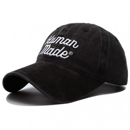 Cap Hand Made Embroidery Vintage Washed Distressed Baseball Cap Unisex
