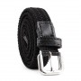 Braided Jeans Belts Alloy Pin Buckle Woven Waistband Canvas Elastic Belt Unisex Thin Belt Fashion Casual Stretch Tactical Strap