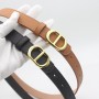 Luxury Design Belts for Women Thin Casual Belt PU Leather Dress Ladies Belt Students Woman Waistband D Shape Buckle Belts 2022