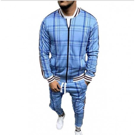 New Mens Tracksuit Fashion Casual Men Fitness Sets Letter Patchwork Hooded Sweatshirt Sweatpants Sports Suit Streetwear 2021