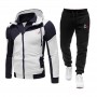Two-Piece Tracksuit Warm Jacket Pants Set Zipper Jacket Outdoor Hoodie Outdoor Jogging Sports Suit