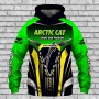 The New Arctic Cat 3D Full-width Printing Clothing New Unisex Casual Sweatshirt  Street Zipper Hoodie Plus Size Clothing