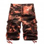 Camo Male Cargo Shorts  Camouflage Cotton Casual Mens Short Pants Brand Clothing Comfortable Cargo Shorts Men