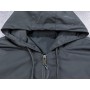 New Men's Jacket High Quality Waterproof Windproof Fabric Outdoor Casual Style Zipper Hooded Windbreaker