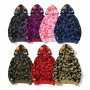 Hooded Jacket Men Women Casual Printed Colorful