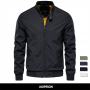 Jacket Men Casual Stand Collar Bomber