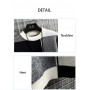 Sweater Men Thick Warm Round Neck Pullover Patchwork Plaid Casual Loose Knitted Tops