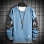 Men Harajuku Hoodie Casual Hip Hop Sweatshirt Stitching Print Hoodie Male O-Neck Fashion Mens Clothing Multi Color New Mens Top