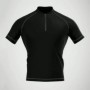 T-shirts Men Sports Fashion Casual Cotton Slim Fit Short Sleeve Zipper collar Shirt Fitness T-shirt