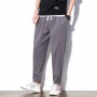 M-5XL! New Men's Cotton Linen Casual Pants  Loose Ninth Pants Harem Pants Outdoor Sports Pants