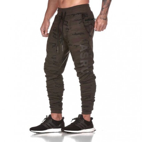 Men Slim Drawstring Cotton Sweatpants Gyms Fitness Trousers Man Jogger Workout Casual Fashion Pant Brand Pencil Pants Sportswear