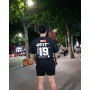 Casual Cotton Printed t shirt Men Gym Fitness Short sleeve Loose T-shirt Male Workout Black Tees Tops Plus size Summer Clothes