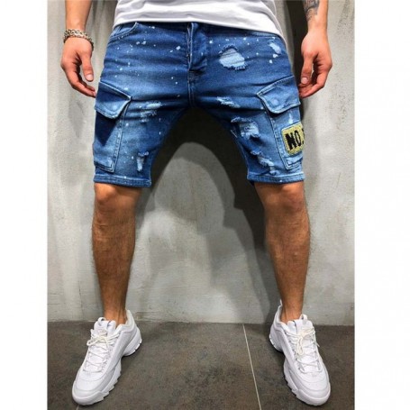 Hot Sale Men's Casual Sports Denim Shorts Man