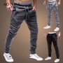 Mens Casual Pants Joggers Fitness Men Sportswear Sweatpants Tracksuit Bottoms Skinny Men's Pencil Trousers Black Gyms Track Pant