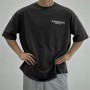 Oversized Casual Sports T-shirt Summer Gym Fitness Bodybuilding Workout Shirts Loose fashion Short Sleeves Tees M-XXXL