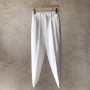 Thin Breathable New Elastic Waist Men's Business Dress Slim Fit Office Harem pants Casual Suit Pants Male Brand Clothing