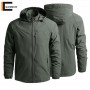Men's Outdoor Hiking Jackets Waterproof Hooded Windbreaker Coat Male 2022 Spring New Casual Zipper Tactics Military Jackets Men