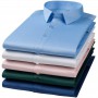 Non-iron Elasticity Easy To Take Care Business Soft Cozy No Pockets White Work Shirt Short Sleeve Shirt Men Slim Fit