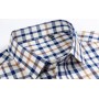 11 Color Cotton Oxford Striped Plaid Longsleeve Shirt for Men Dress Shirts 8XL High Quality Pure Color Business Button Up Shirt
