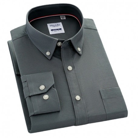 Slim Fit Shirt Men Longsleeve Shirt for Men Striped Plaid Shirt  100% Cotton Japanese Fashion Regular Fit Design Elegant Fashion