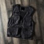 Mens Summer Outdoor Work Fishing Travel Photo Vest with Pockets Mesh Vest Jacket Breathable  Lightweight Casual Vest Jacket