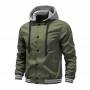 Casual Waterproof Military Jacket Men Outerwear Casual Bomber Hooded Jacket Hip Hop Pilot Coat Men's Spring Autumn Loose Jackets