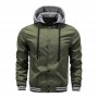 Casual Waterproof Military Jacket Men Outerwear Casual Bomber Hooded Jacket Hip Hop Pilot Coat Men's Spring Autumn Loose Jackets