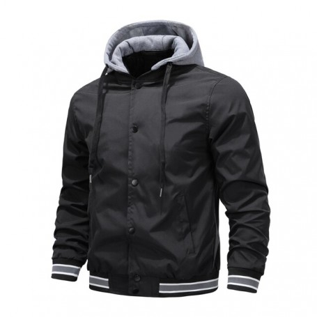 Casual Waterproof Military Jacket Men Outerwear Casual Bomber Hooded Jacket Hip Hop Pilot Coat Men's Spring Autumn Loose Jackets