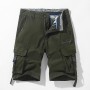 Men Shorts  Fashion Solid Shorts Mens Casual Shorts Military Short Pants Male Bermuda Cargo Overalls Multi Pockets Breeches